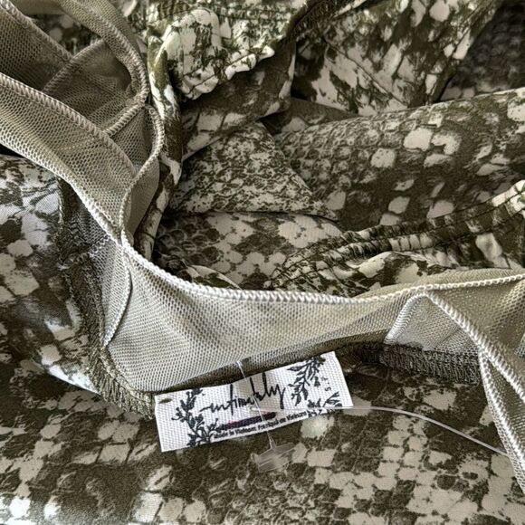 NWOT Free People Night Out Snake Print Bodysuit Strappy Thong S Flirty Feminine - Picture 8 of 12